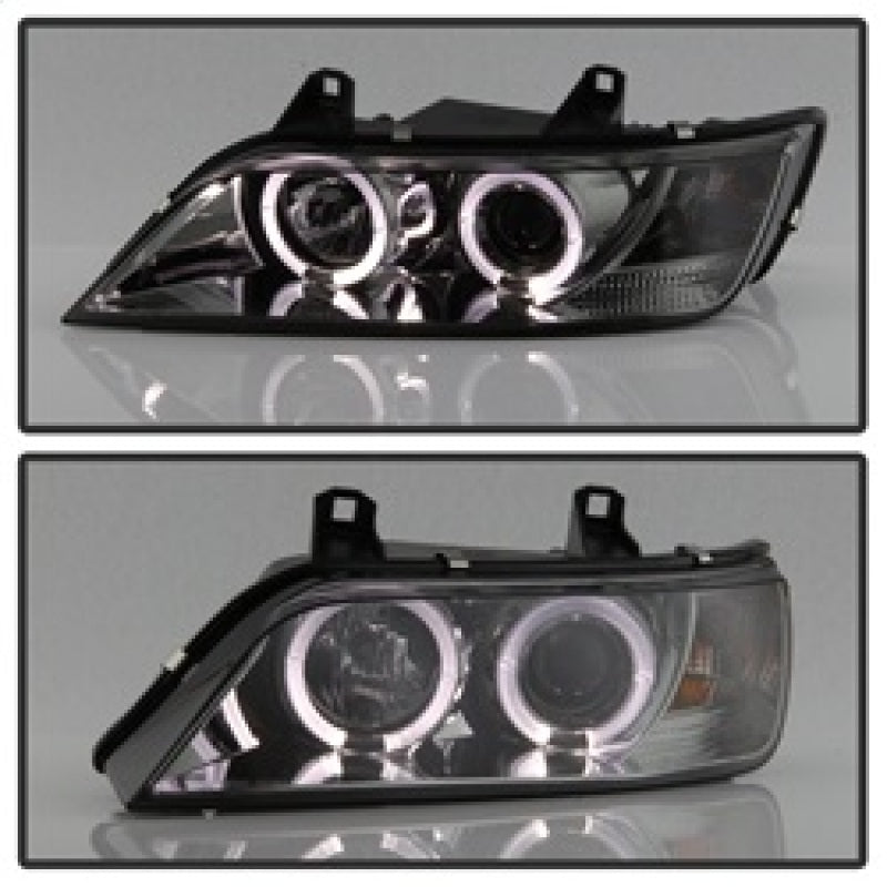 Spyder 5009104 fits BMW 96-02 Z3 Projector Headlights LED Halo Smoke High H1 Lo
