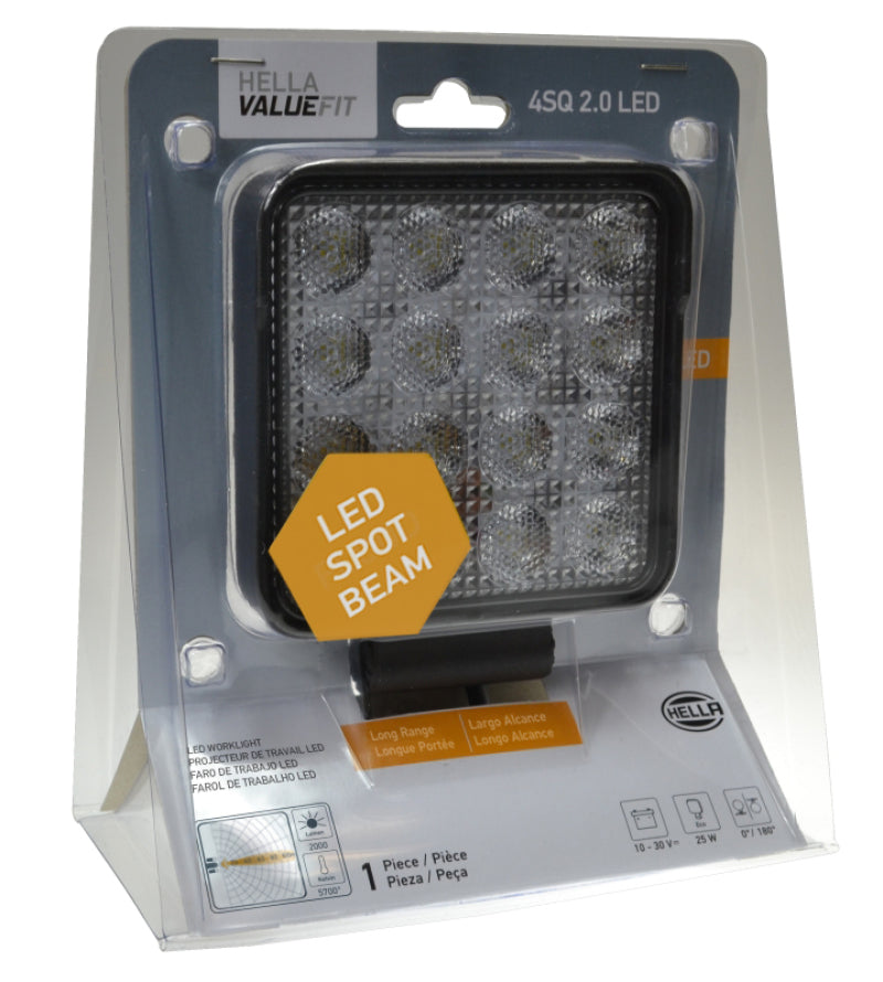 Hella 357106012 ValueFit Work Light 4SQ 2.0 LED MV LR LT