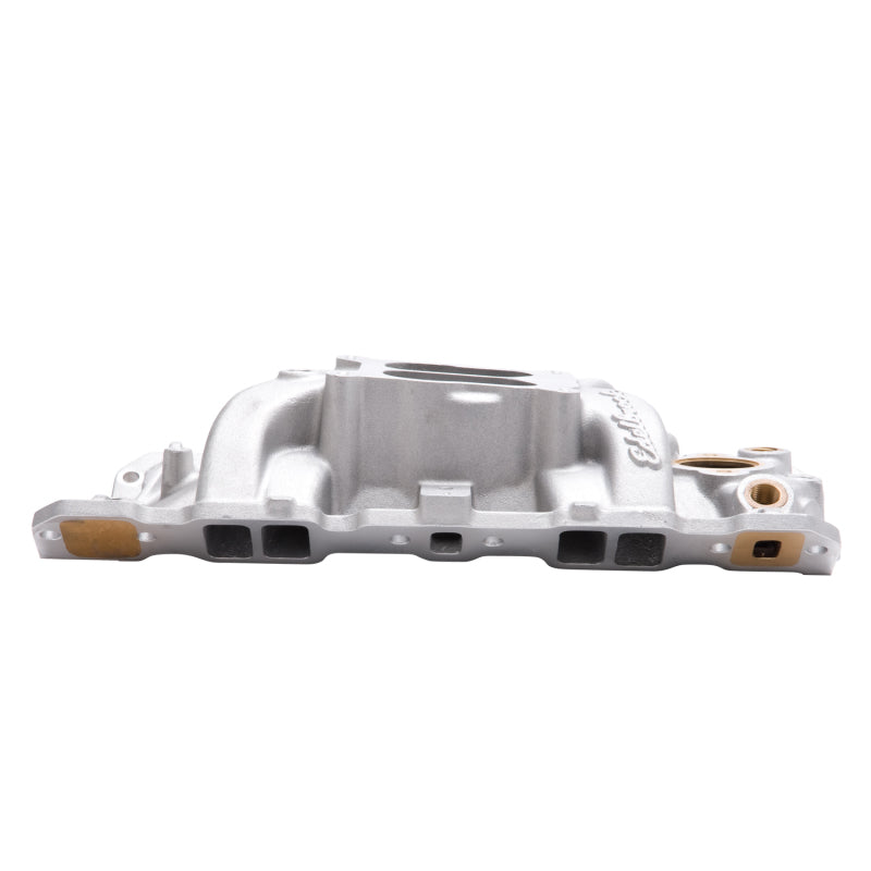 Edelbrock 2506 Manifold fits SBC 23-Degree Marine RPM 1987-1995 w/ Brass