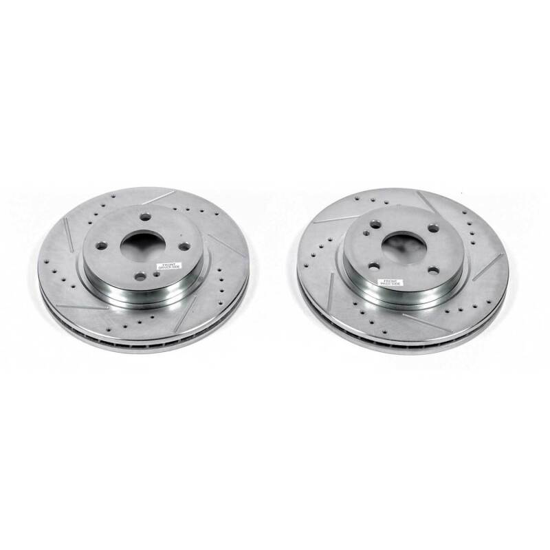 PowerStop fits Mazda 11-14 2 Front Evolution Drilled & Slotted Rotors - Pair
