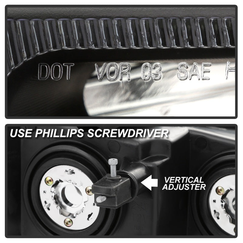 xTune 9042485 03-17 fits Chevrolet Express 1500 OEM Style Headlights - Black (H