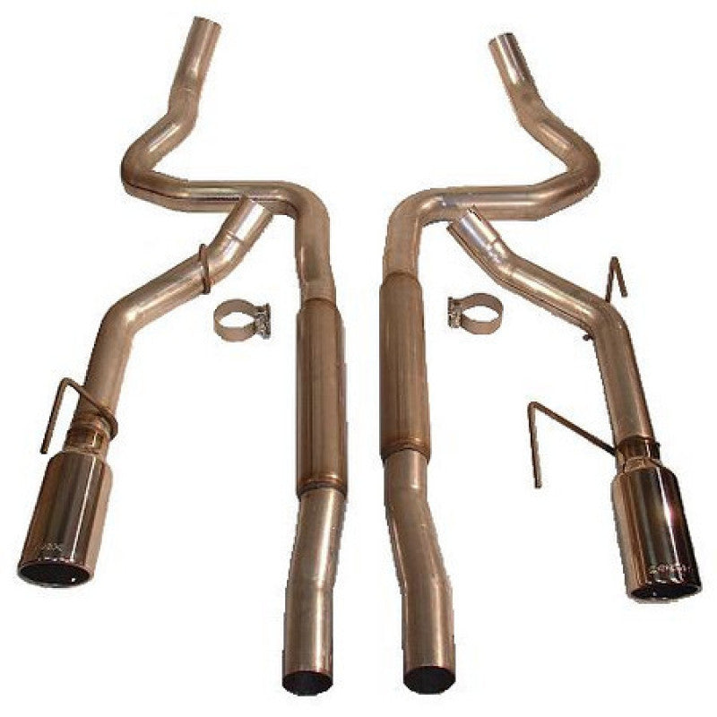 Roush 403936 2009 fits Ford 05-20 Mustang GT/GT500 Enhanced Sound Dual Cat-Back Exhaust Kit