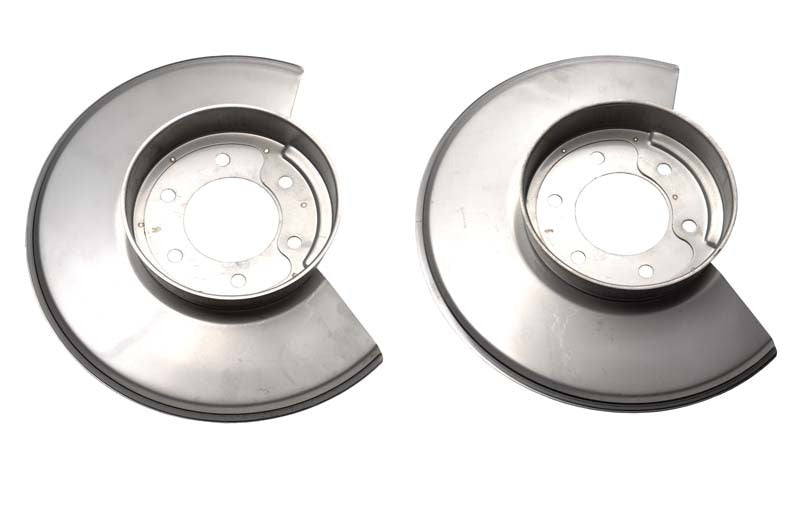 Kentrol 30502 fits Jeep 78-86 CJ Disc Brake Dust Cover Pair - Polished Silver