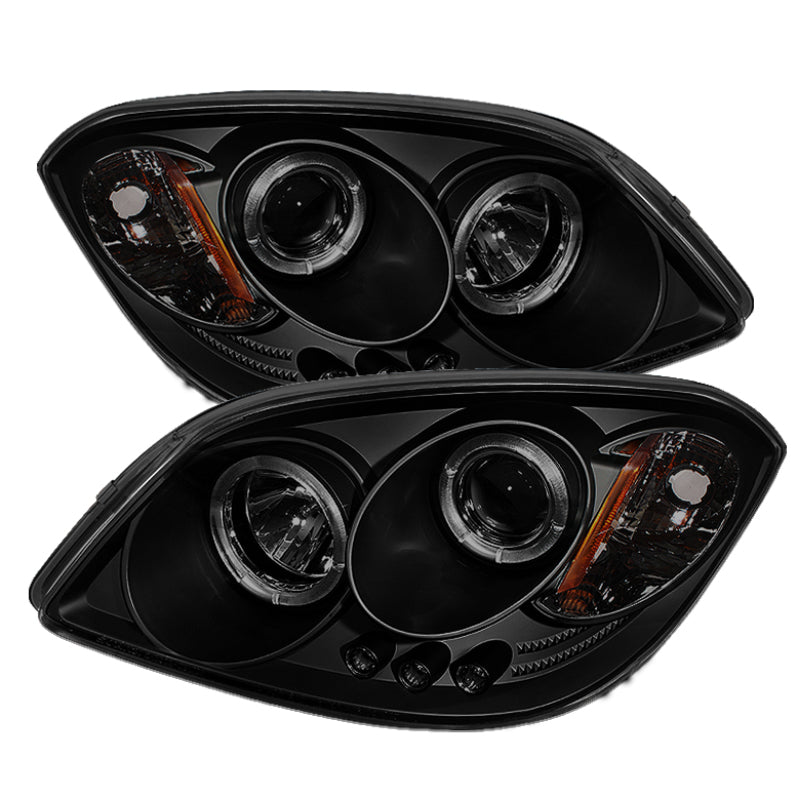 Spyder 5078285 fits Chevy 05-10 Cobalt Projector Headlights LED Halo LED Blk Sm