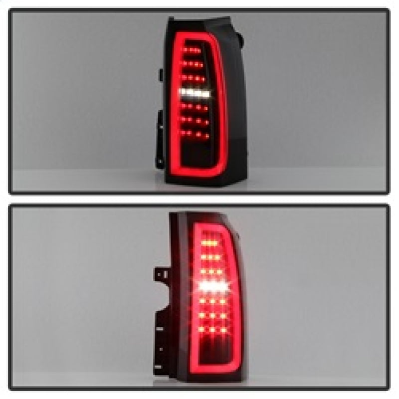 Spyder 5085078 fits Chevy 15-17 Tahoe / Suburban LED Tail Lights - Black Smoke