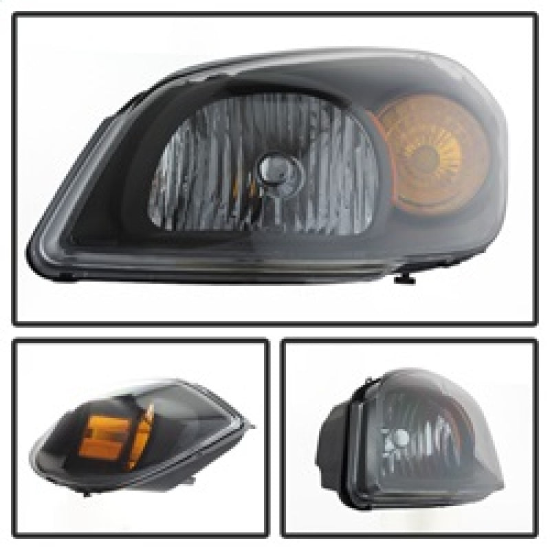 5079794 Xtune fits Chevy 05-10 Cobalt Crystal Headlights Black HD-JH-CCOB05-AM