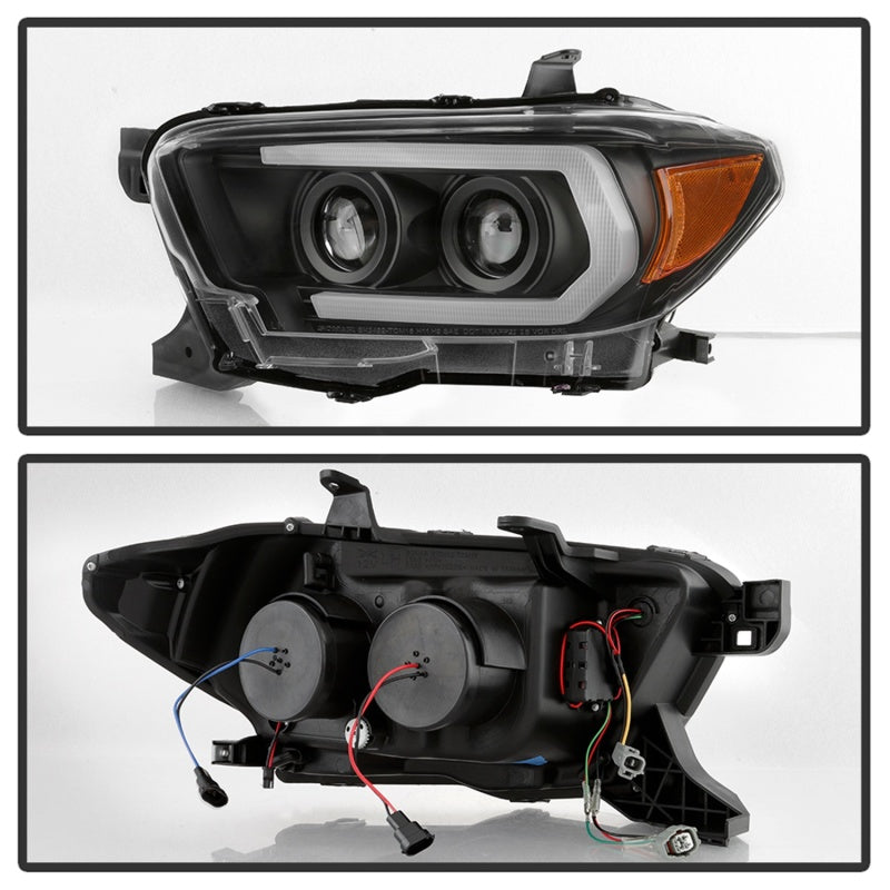Spyder 5085818 fits Toyota 16-18 Tacoma Projector Headlights - Seq LED Turn - B