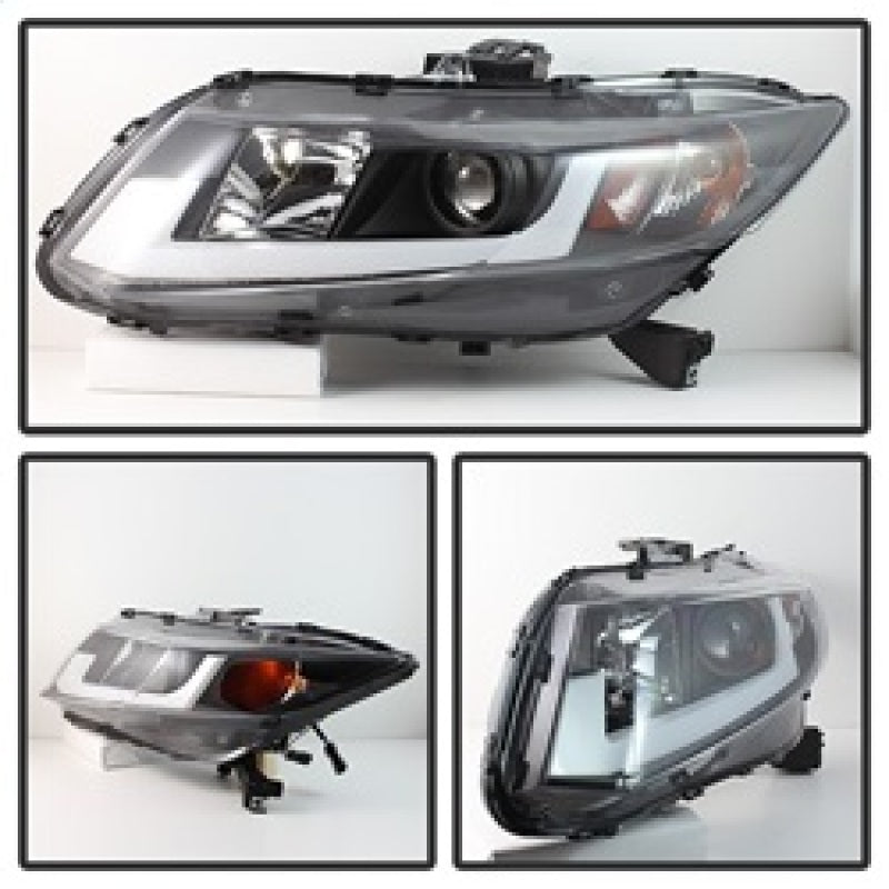 Spyder 5076519 fits Honda 12-14 Civic (Excl. 2014 Coupe) Projector Headlights L