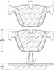 Stoptech 308.0919 Street Touring 06-09 fits BMW M5 E60 / 07-09 M6 E63/E63 Rear Brake Pads
