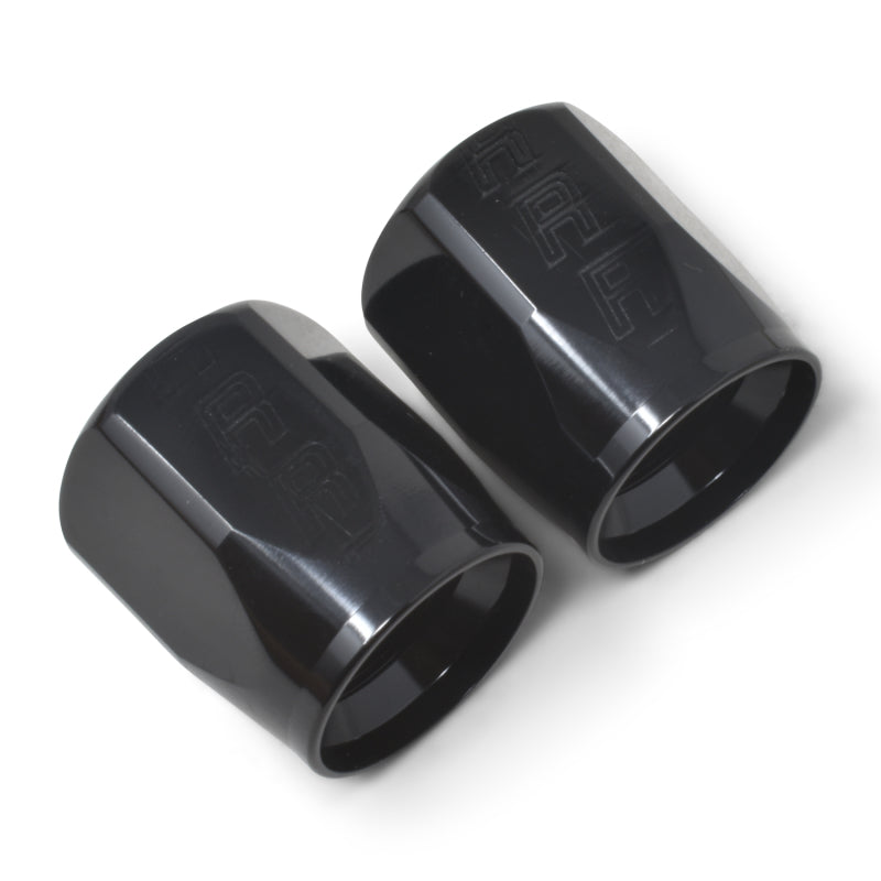 Russell 615543 Performance 2-Piece -10 AN Full Flow Swivel Hose End Sockets (Qty 2) - Polished and Black