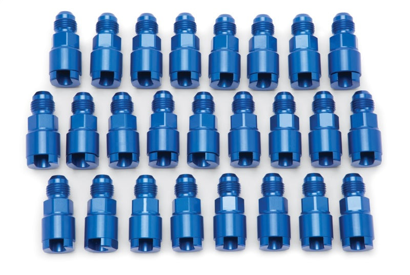 Russell 644118 Performance Adapter -6 AN Male to 5/16in Quick Disconnect Screw - Blue (Bulk Pkg 25)