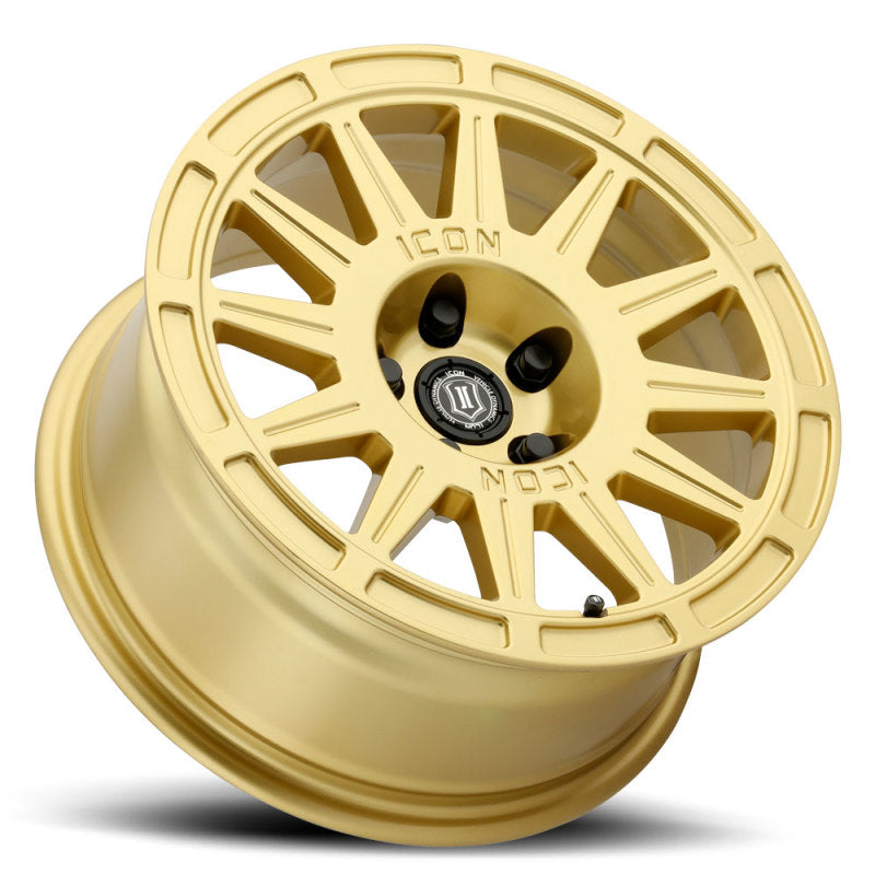 ICON 7017806560GG Ricochet 17x8 5x4.5 38mm Offset 6in BS - Gloss Gold Wheel