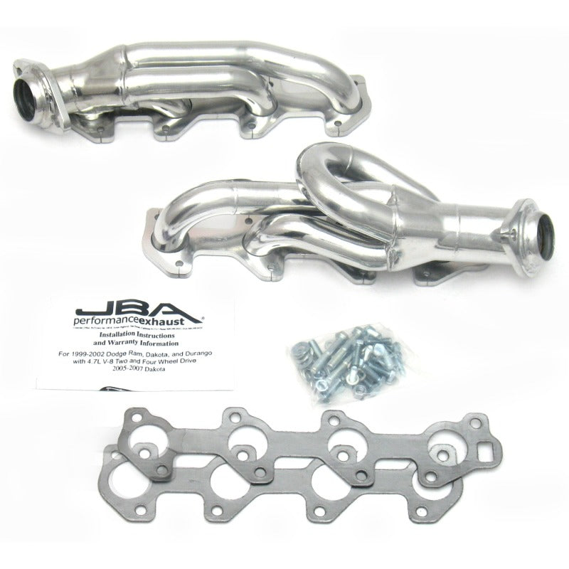 JBA 1949S-2JS Doge Dakota 4.7L PowerTech 1-1/2in Primary Silver Ctd Cat4Ward Header
