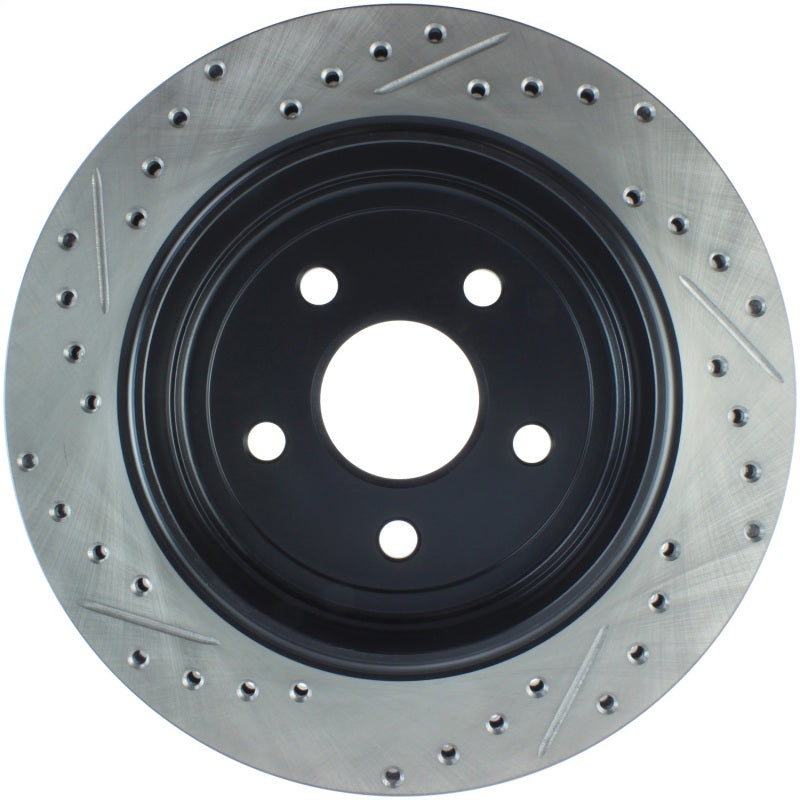 Stoptech 127.58007L Slotted & Drilled Sport Brake Rotor 11-15 fits Jeep Grand Cherokee (Excludes SRT8)