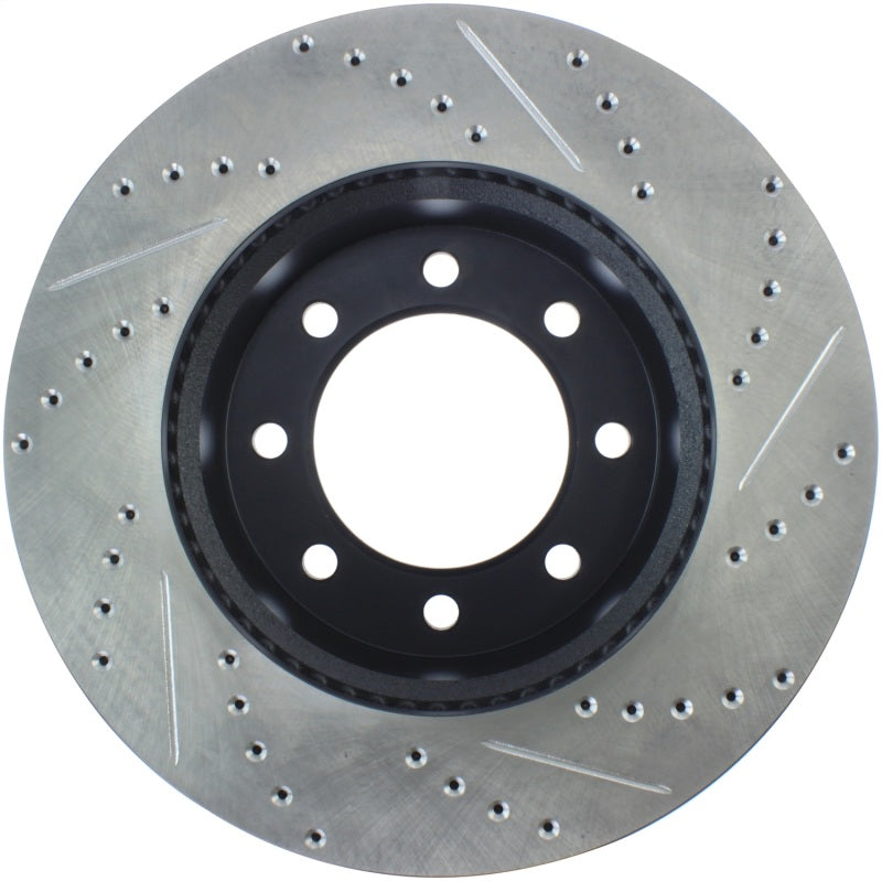 Stoptech 127.67072R Slotted & Drilled Sport Brake Rotor