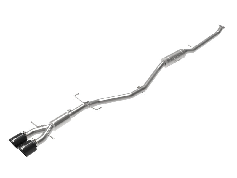 AFE 49-36619-B 2.5in 304SS Cat-Back Exhaust System w/ Black Tips 17-20 fits Ho