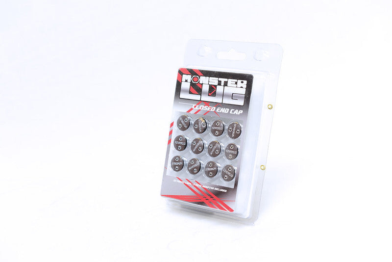 Wheel Mate 33007W Monster Lug Nut Caps - White 14x1.50