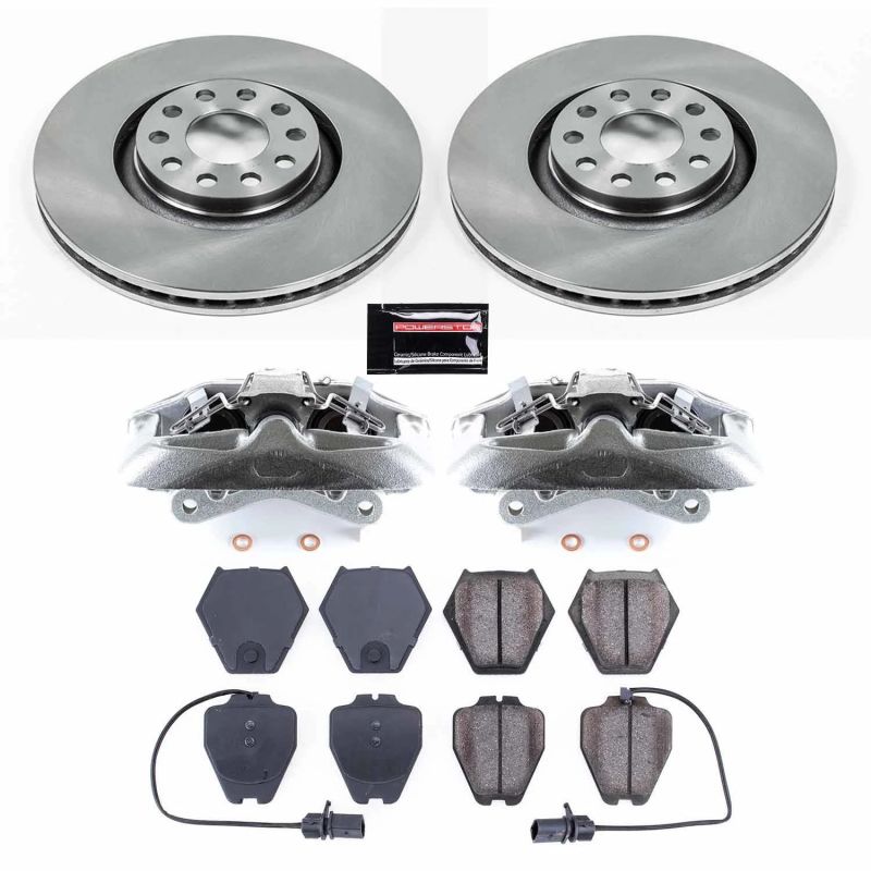 Power Stop KCOE886 00-02 fits Audi S4 Front Autospecialty Kit w/Cals