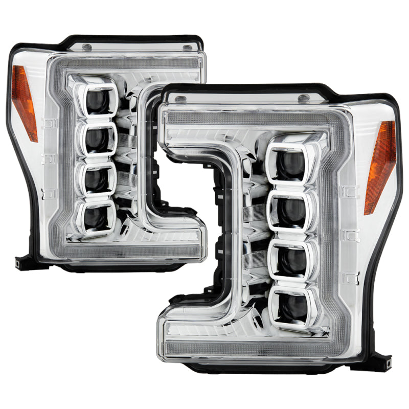 Spyder 5087447 fits Ford 17-18 F-250/F-350/F450 Full LED Headlights Black PRO-Y