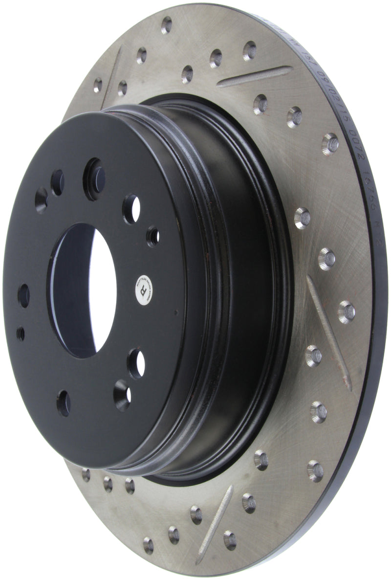 Stoptech 127.40061R 04-08 Acura TL / 03-09 Honda Element Slotted & Drilled Right Rear Rotor