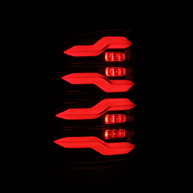 AlphaRex 640003 09-18 fits Dodge Ram Luxx-Series LED Tail Lights Alpha-Black