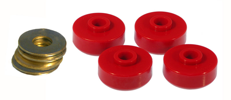 Prothane 7-1020 fits Chevy 84-96 Corvette Rear Spring Cushions - Red