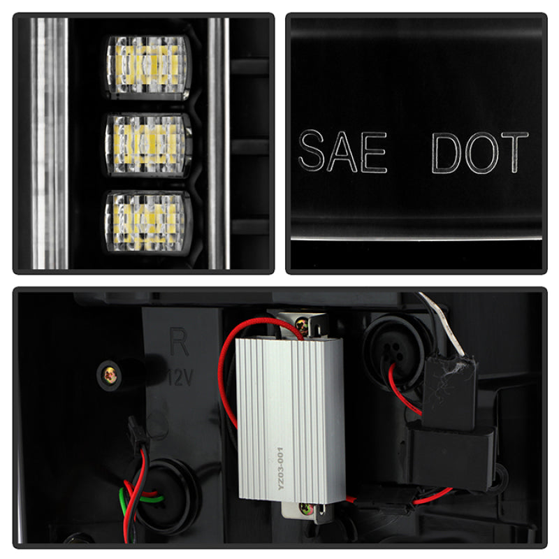 Spyder 5088659 20-21 fits Ford F250 Superduty LED Tail Lights - Black (ALT-YD-F