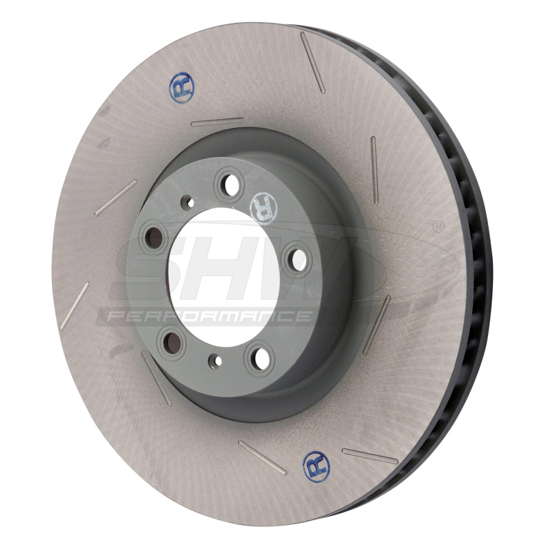 SHW Performance PFR39722 SHW 11-16 fits Porsche Panamera 4 3.6L w/o Ceramics Right Front Slotted Monobloc Brake Rotor (298615302B)