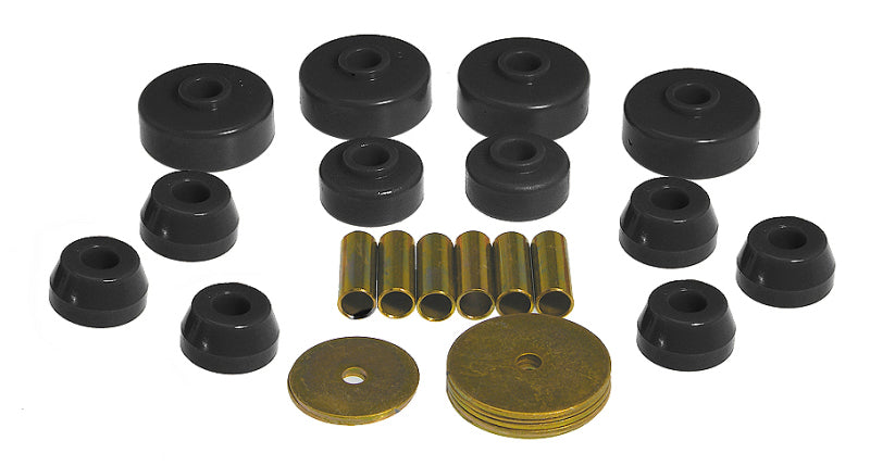 Prothane 18-101-BL 79-88 fits Toyota Truck 4wd Body Mount Kit - Black