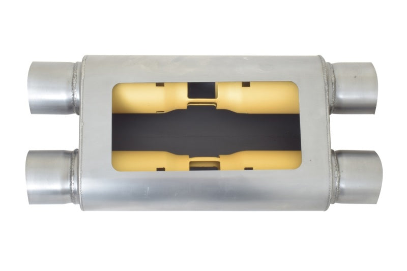 Gibson BM0111 MWA Superflow Dual/Dual Oval Muffler - 4x9x14in/2.5in Inlet/2.5in