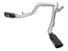 AFE 49-04080-B Exhaust 4in Dual DPF-Back Al Steel w/ Black Tips 16-17 fits GM D