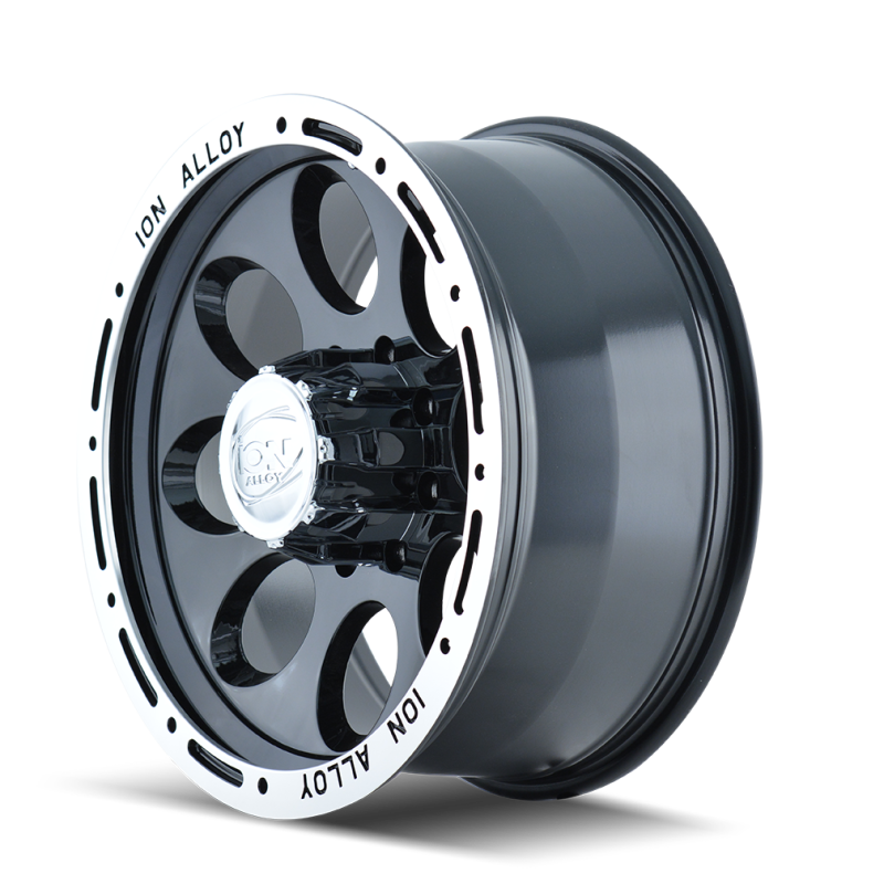 ION 174-6873B Type 174 16x8 / 5x127 BP / -5mm Offset / 83.82mm Hub Black/Machined Wheel