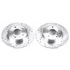 PowerStop fits Infiniti 96-01 I30 Rear Evolution Drilled & Slotted Rotors - Pair