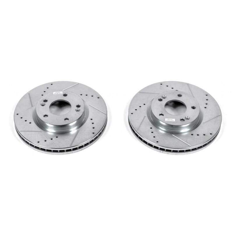 PowerStop fits Hyundai 07-09 Santa Fe Front Evolution Drilled & Slotted Rotors -
