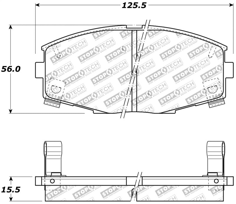 Stoptech 309.0435 Performance 87-92 MK3 Supra Front Brake Pads