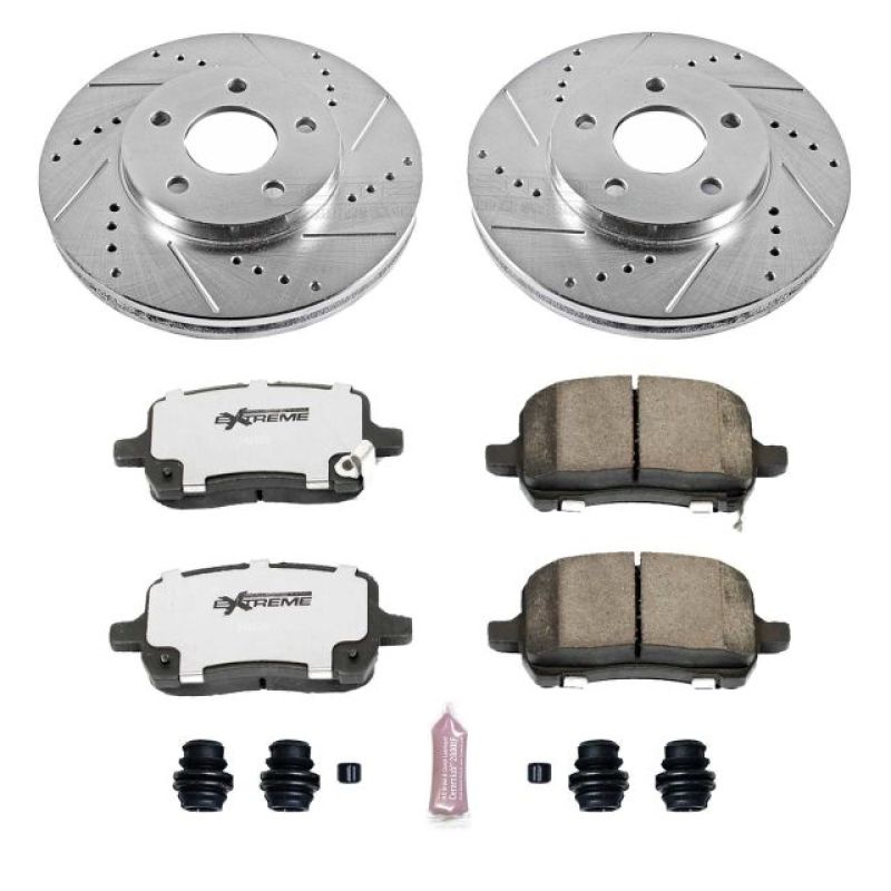PowerStop K1448-26 08-11 fits Chevrolet HHR Front Z26 Street Warrior Brake Kit