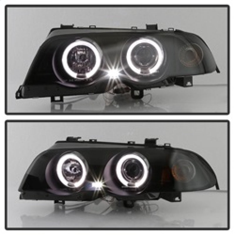 Spyder 5084804 fits BMW 99-01 E46 3 Series 4DR Projector Headlights 1PC LED Hal