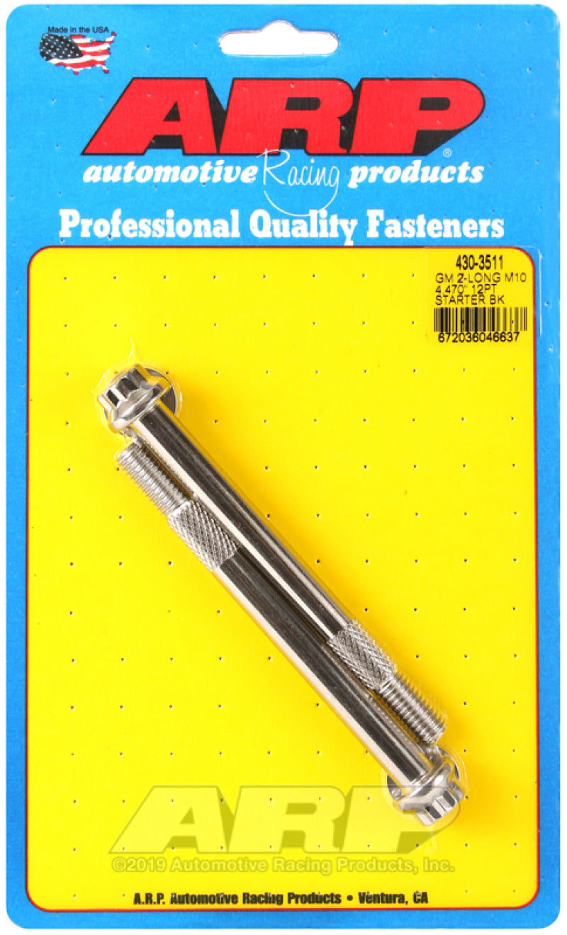 ARP 430-3511 fits GM M10 X 4.470in 12pt SS Starter Bolt Kit