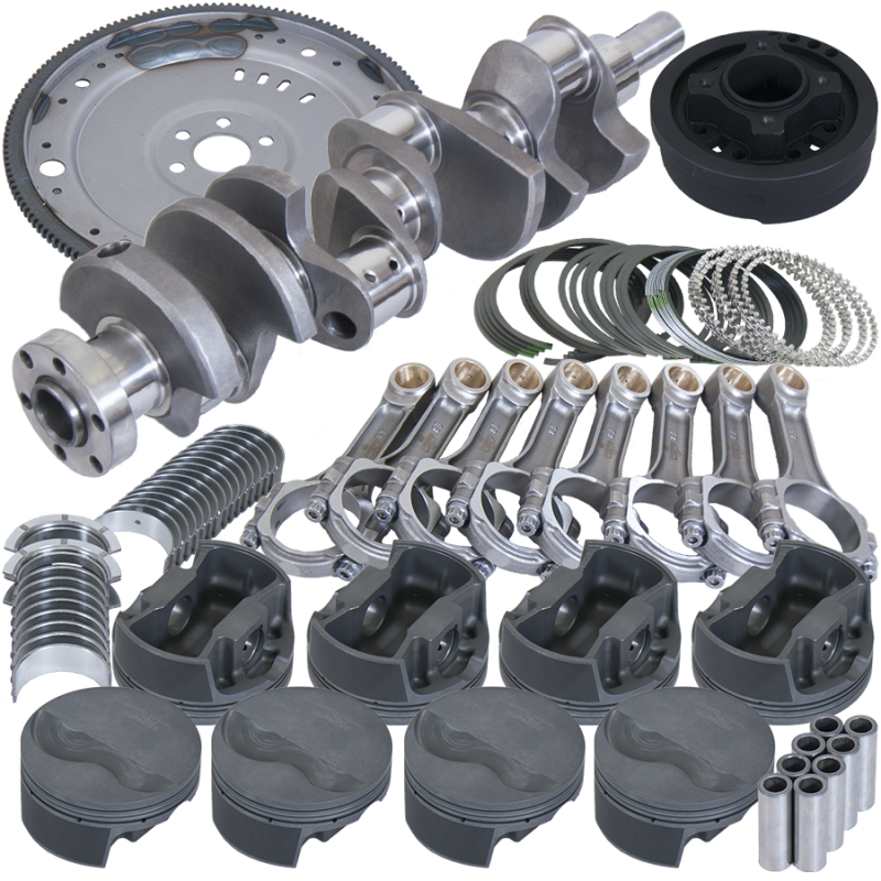 Eagle B16003EA000 fits Ford 302 3.400in Crank 5.400in I-Beam Rods 4.000in Pistons 157 Tooth FP Balanced Assembly