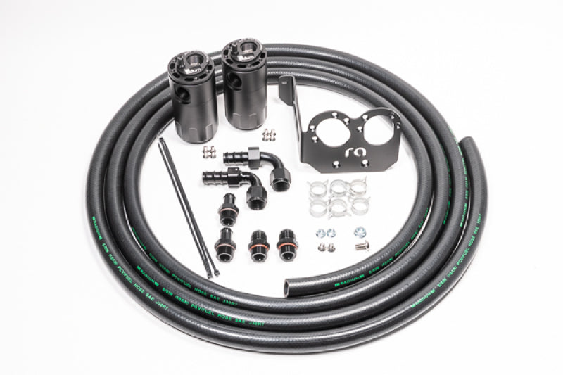 Radium Engineering 20-0329-FL Dual Catch Can Kit S197 fits Shelby Gt500 Fluid Lo