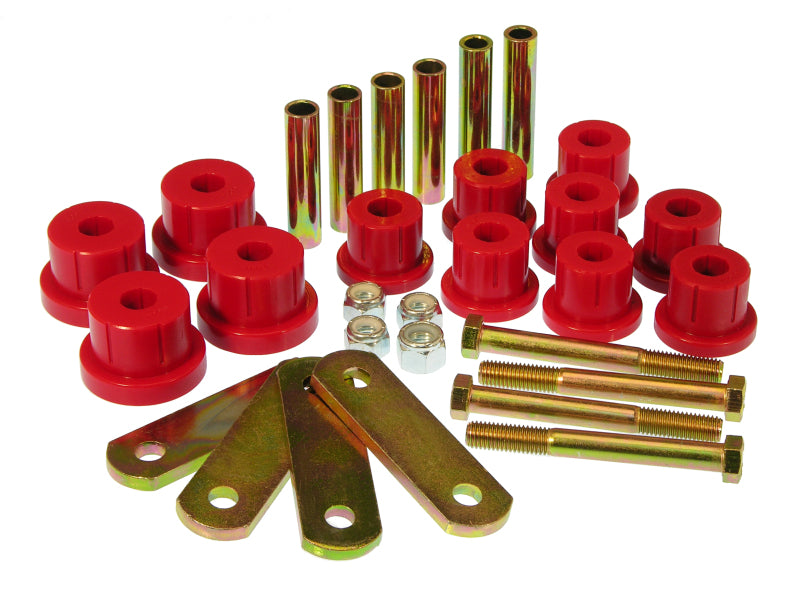 Prothane 7-1050 fits Chevy 67-81 Camaro HD Spring & Shackles Bushings - Red
