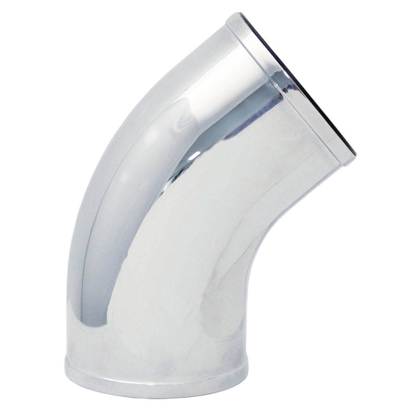 Spectre 87381 Universal Intake Elbow Tube (ABS) 3in. OD / 45 Degree - Chrome