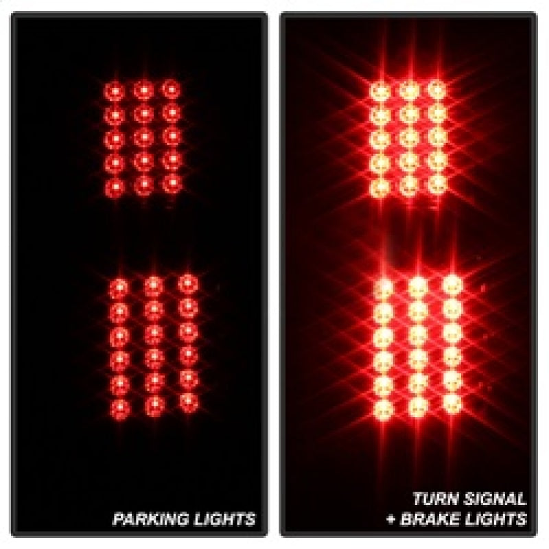 xTune 9036842 02-06 fits Chevrolet Avalanche LED Tail Lights - Black Smoke (ALT
