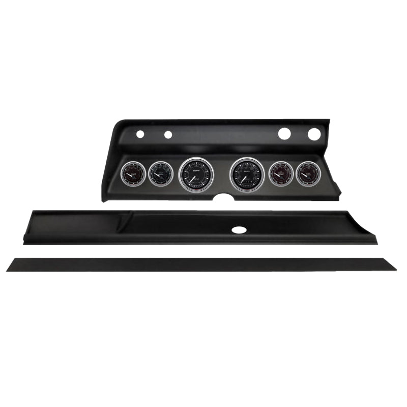 AutoMeter 2931-15 Autometer Chrono Chrome Direct Fit Dash Kit 1966 fits Chevy Chevelle (2 x 3-3/8in. / 4 x 2-1/16in.)