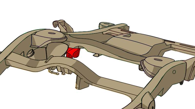 RustBuster RB7407 Rear Track Bar Bracket