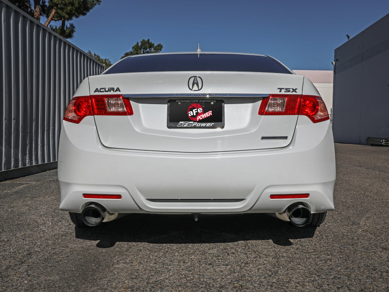 AFE 49-36629-B fits Acura TSX L4 2.4L Takeda 2-1/2in To 2-1/4in 304 SS Cat-Back