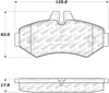 Stoptech 305.0928 02-11 Mercedes G500 Street Select Rear Brake Pads