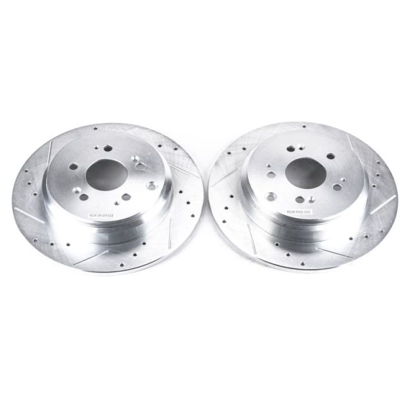 PowerStop fits Acura 07-13 MDX Rear Evolution Drilled & Slotted Rotors - Pair