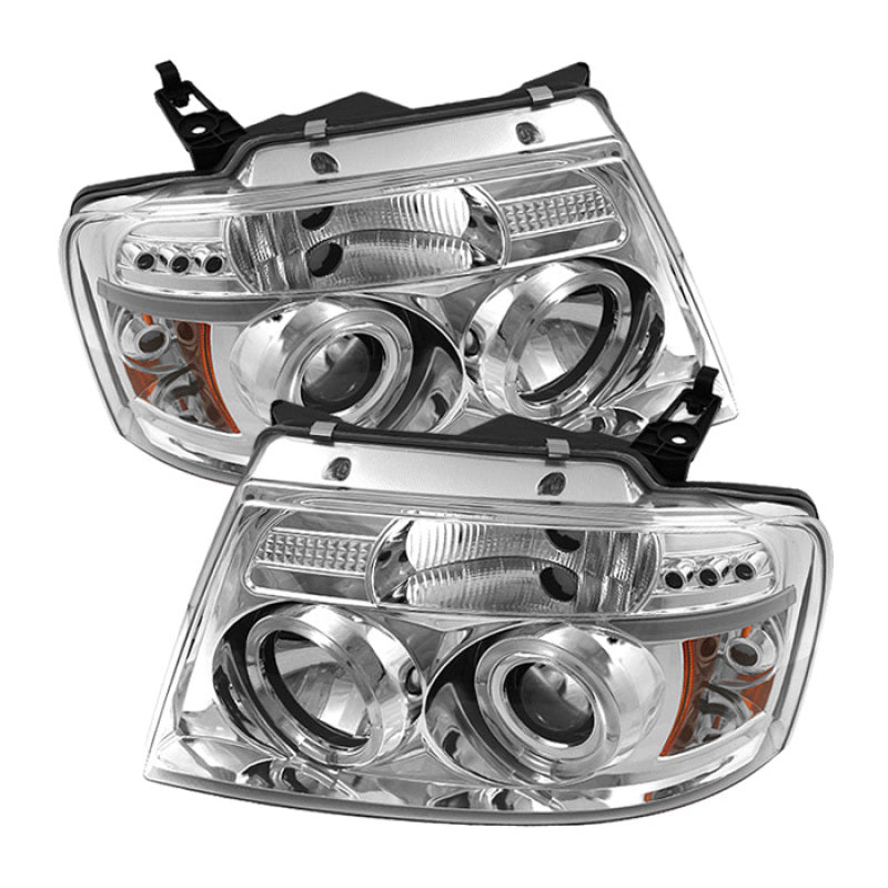 SPYDER 5010216 fits Ford F150 Projector Headlights Version 2 LED Halo LED Chrm