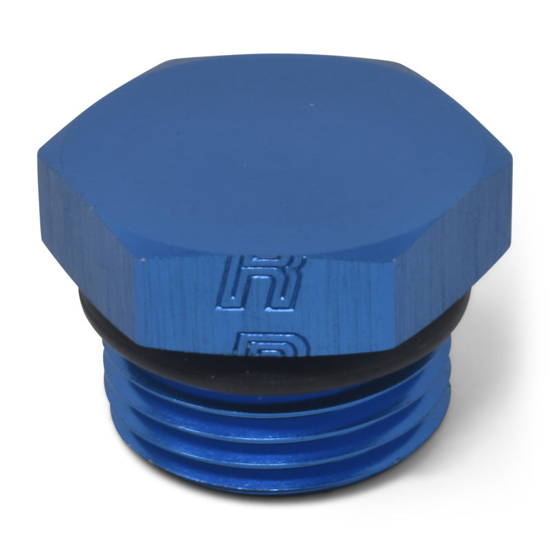 Russell 660290 Performance -10 AN Straight Thread Plug (Blue)